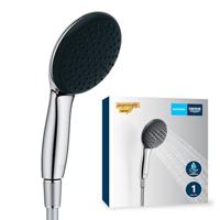 Flexibele set en 1-straals douchekop (Rain) - GROHE Vitalio Start 110 26720001 - Gemakkelijk selecteren - Waterbesparend - thumbnail