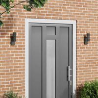 VidaXL Buiten wandlamp 2 pcs zwart 7 x 10 x 22 cm rvs en glas - thumbnail