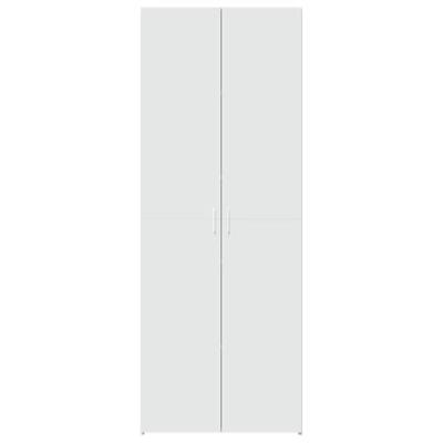 Hoge kast 70x42,5x185 cm bewerkt hout wit