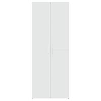 Hoge kast 70x42,5x185 cm bewerkt hout wit - thumbnail