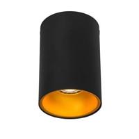 QAZQA Spot zwart met goud - Deep - thumbnail