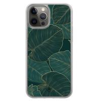 iPhone 12 (Pro) hybride hoesje - Monstera leaves - thumbnail