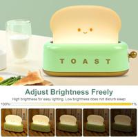 Oplaadbaar nachtlampje Toast groen - thumbnail