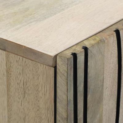 Badkamermeubelset met lade met plank 3 pcs Wit Bewerkt hout