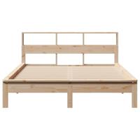 Bedframe zonder matras massief grenenhout 160x200 cm - thumbnail
