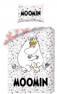 Moomin Dekbedovertrek hugs 140 x 200 cm (50 x 70 cm) Moomin Dekbedovertrek hugs 140 x 200 cm (50 x 70 cm)