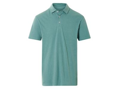 LIVERGY Heren poloshirt (Turquoise, XL)