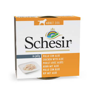 SCHESIR Chicken with pineapple in jelly - natvoer voor honden - 150g