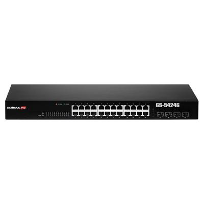 Edimax GS-5424G Managed Gigabit Ethernet (10/100/1000) 1U Zwart netwerk-switch