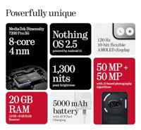 Nothing Phone Phone 2a 256GB Smartphone Wit - thumbnail