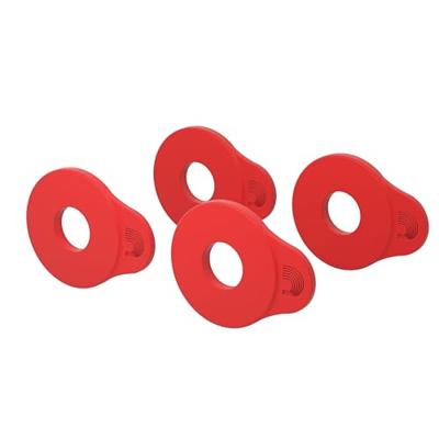 D'Addario Flex Lock Strap Block 4-Pack Red D'Addario Flex Lock Strap Block 4-Pack Red