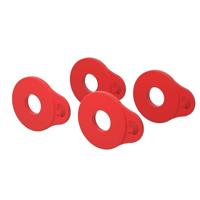 D&apos;Addario Flex Lock Strap Block 4-Pack Red - thumbnail