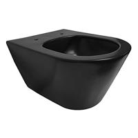 Wiesbaden Wandcloset Stereo Rimless 53 cm Mat Zwart - thumbnail