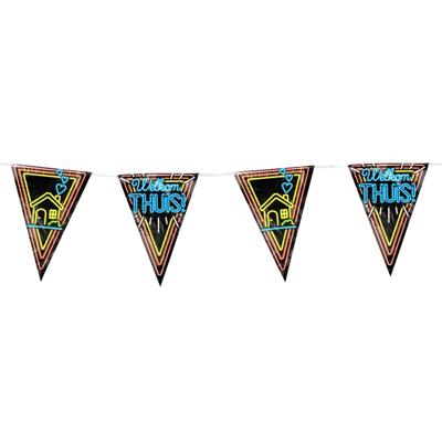 Paperdreams neon party vlag welkom thuis