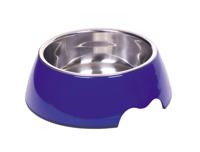 Nobby Melamine/RVS Hond Kom, 22 x 7,5 cm, Blauw - thumbnail