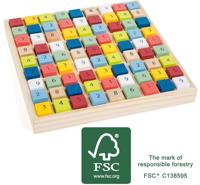 Small Foot - houten sudoku spel kleur, 82dlg. - thumbnail