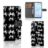 Huawei P30 Pro | Telefoonhoesje | Met pasjeshouder | Koetjes - thumbnail