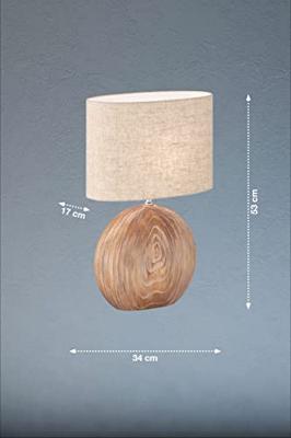 Fischer & Honsel SchemerlampTobse van keramiek en stof - 50608