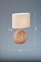 Fischer & Honsel SchemerlampTobse van keramiek en stof - 50608 - thumbnail