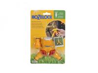 Hozelock dubbele kraanverbinder met afsluiters - thumbnail