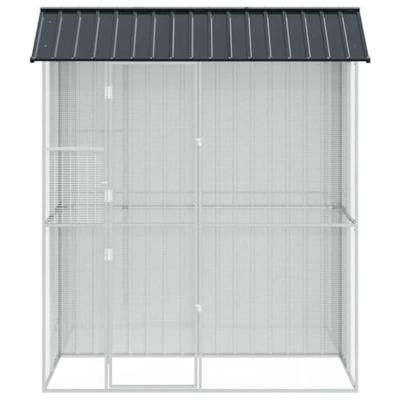 Vogelkooi Antraciet 215 x 110 x 247 cm Gegalvaniseerd staal
