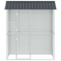 Vogelkooi Antraciet 215 x 110 x 247 cm Gegalvaniseerd staal - thumbnail