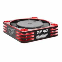Team Corally - Ultra High Speed Cooling Fan - 40mm - Color Black/Red - thumbnail