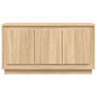 Dressoir 102x35x55 cm bewerkt hout sonoma eikenkleurig