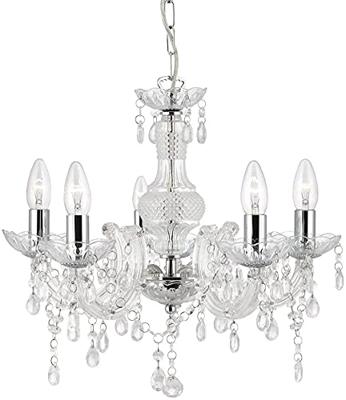 Searchlight KroonluchterMarie Therese Ø 48cm - 1455-5CL