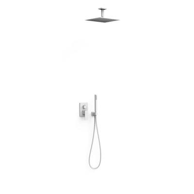 Regendoucheset Inbouw Tres Cuadro Exclusive Met Plafondarm en Handdoucheset met Staafhanddouche Mat Wit Tres