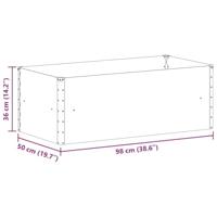 Verhoogde plantenbak 98 x 50 x 36 cm Gegalvaniseerd staal - thumbnail