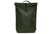 Rains  Rolltop Rucksack - Green - thumbnail