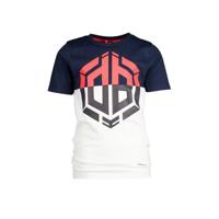 Vingino Daley Blind T-shirt Horres met logo donkrblauw/wit/rood - thumbnail