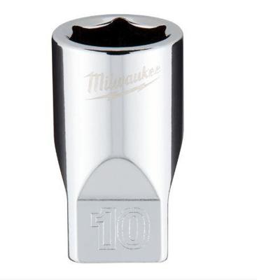 Milwaukee 1/4" Ratel Dop Metrisch Standaard 10 mm - 4932478318