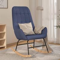 Schommelstoel stof blauw - thumbnail