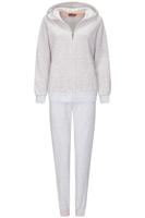 Grijs velours dames huispak Aliyah - thumbnail
