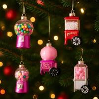 Decoris kersthanger glas food d9cm - assortiment - thumbnail