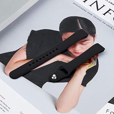 Fitbit Inspire 1 / HR / Ace 2 siliconen bandje - Maat: Large - Zwart