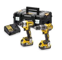DeWALT DCK266P2T Accu combiset 2-delig (DCD796 + DCF887) 18V XR 5.0Ah in TSTAK - thumbnail