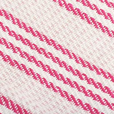 VidaXL Plaid strepen 160x210 cm katoen roze en wit VidaXL Plaid strepen 160x210 cm katoen roze en wit