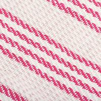 VidaXL Plaid strepen 160x210 cm katoen roze en wit - thumbnail