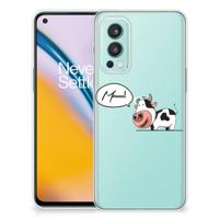 OnePlus Nord 2 5G Telefoonhoesje met Naam Cow - thumbnail