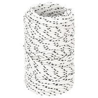 VidaXL Boottouw gevlochten 2 mmx50 m polyester wit - thumbnail