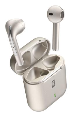 Cellularline: Tuck Bluetooth In-ear hoofdtelefoon - Wit/Zilver