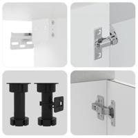 8-delige Keukenkastenset Lucca bewerkt hout betongrijs - thumbnail