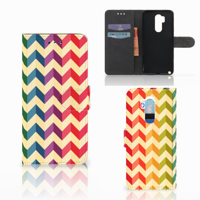 LG G7 Thinq Telefoon Hoesje Zigzag Multi Color - thumbnail