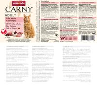 ANIMONDA Carny Adult Turkey, chicken and shrimp - nat kattenvoer - 400g - thumbnail