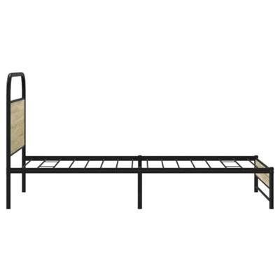 Bedframe zonder matras bewerkt hout sonoma eikenkleur 90x190 cm