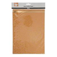 Creativ Company Faux leather papier, vel 21x27,5+21x28,5+21x29,5 cm, dikte 0,55 mm, unikleurig,met folie,bedrukt, 3 vel/ 1 doos - thumbnail