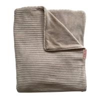 Witlof for kids Tuck-Inn baby ledikantdeken corduroy 60x120 cm zand/beige - thumbnail
